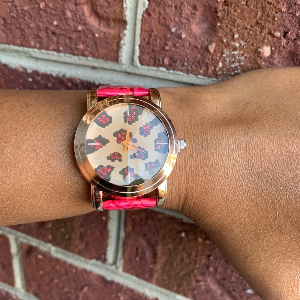 Animal Print Face Watch